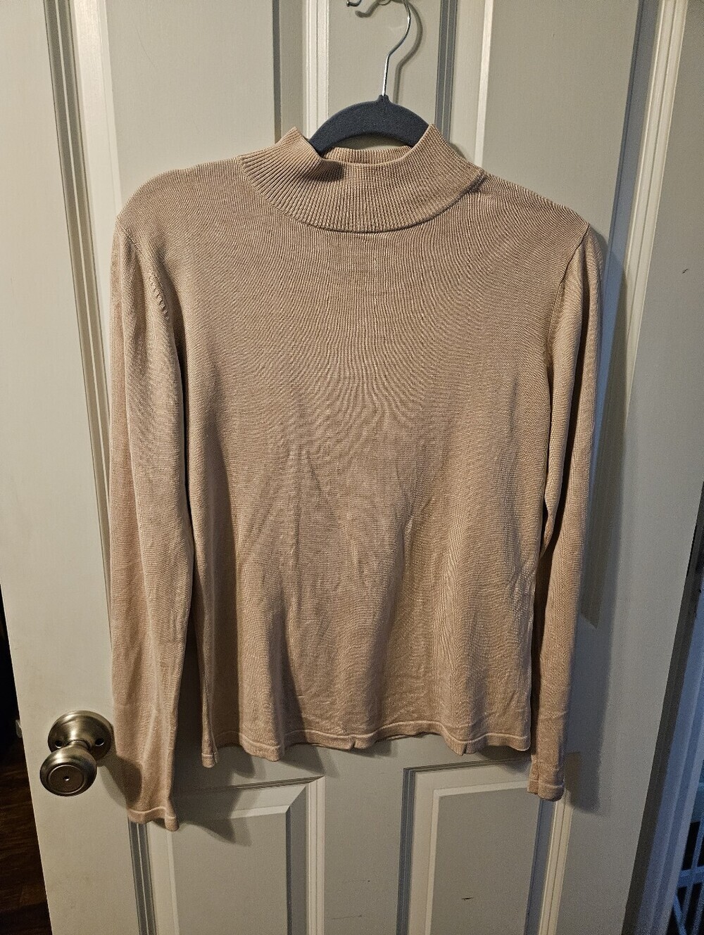 Valerie Stevens Pure Silk Mock Neck Sweater